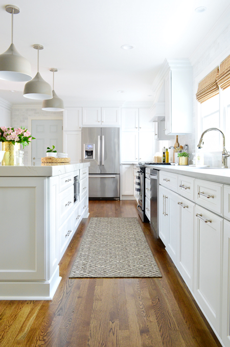 Beige Kitchen Cabinets with Gold Hardware - Soul & Lane