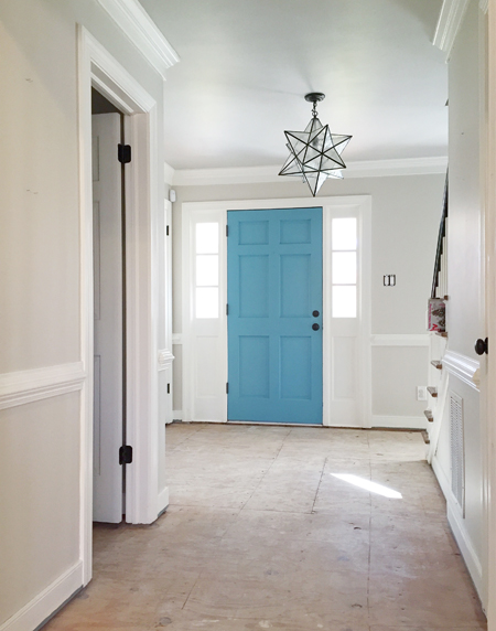 Refinishing Hardwood Floors Demo Foyer To Door