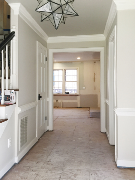 Refinishing Hardwood Floors Demo Foyer To Kitchen