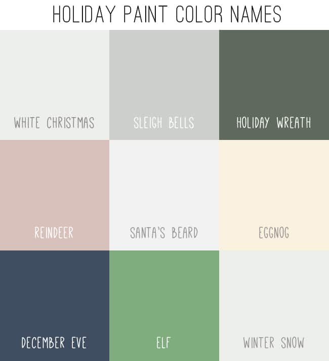 Ep29 Holiday Paint Color Names