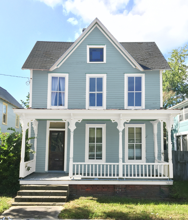 Casa de Praia Cor Exterior Azul