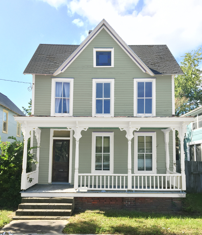 Beach House Exterior Color Green Gray