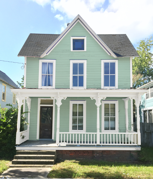 Beach House Exterior Color Green