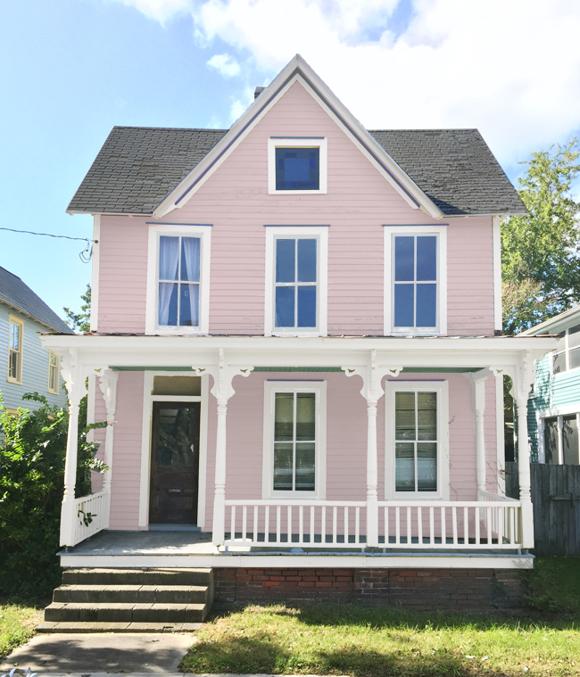 Beach House Exterior Color Pink