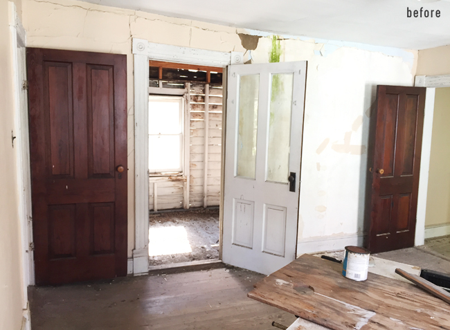 Beach House Rebuilt Middle Bedroom Before