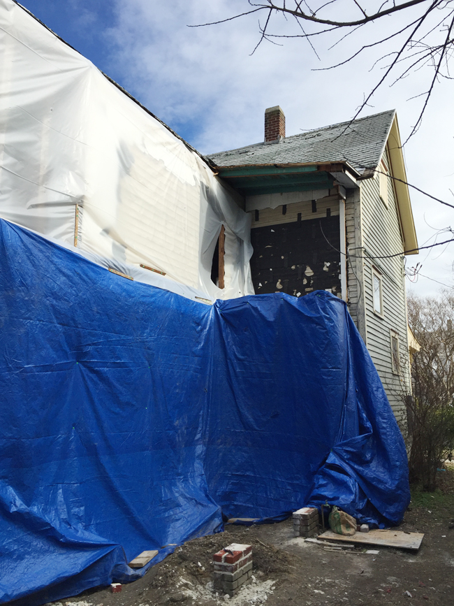 Beach House Rebuilt Side Torn Off