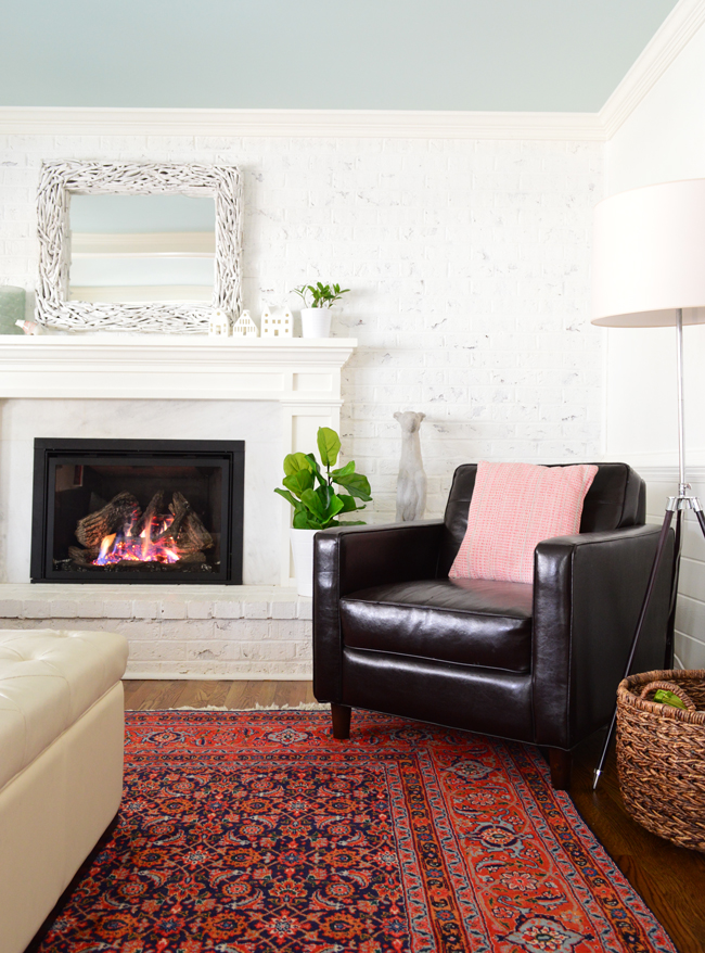 Faux Fiddle Leaf Fig Living Room Wide