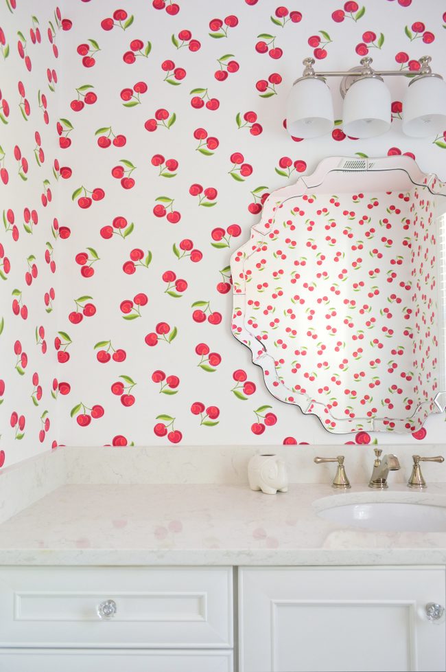 HouseCrash Stately Girls Bath Cherry Wallpaper1500 650x978