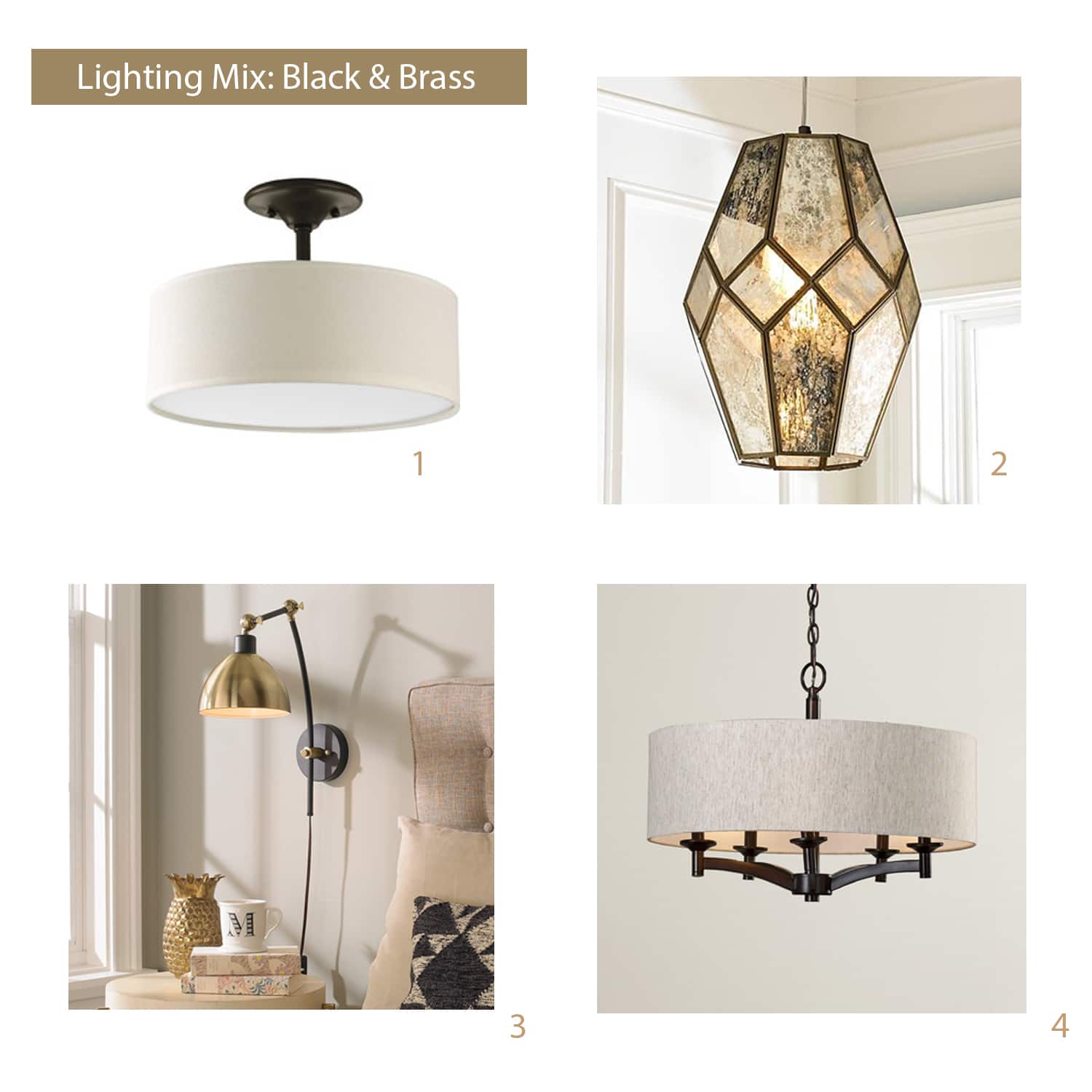 How To Select Light Fixtures That Work Together Without Being Boring