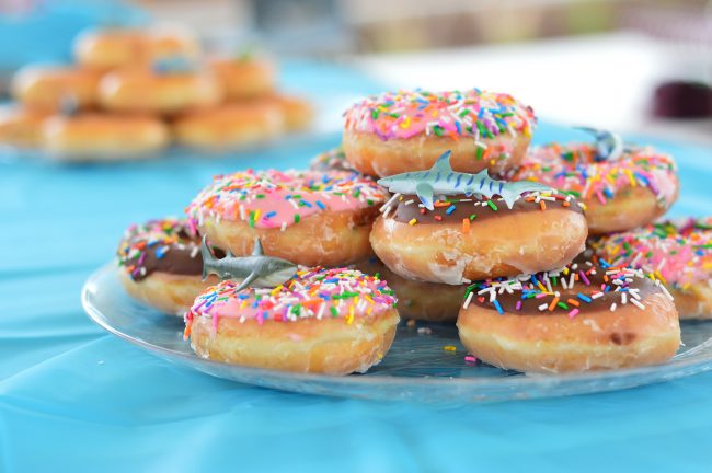 Under The Sea Party Shark Donuts