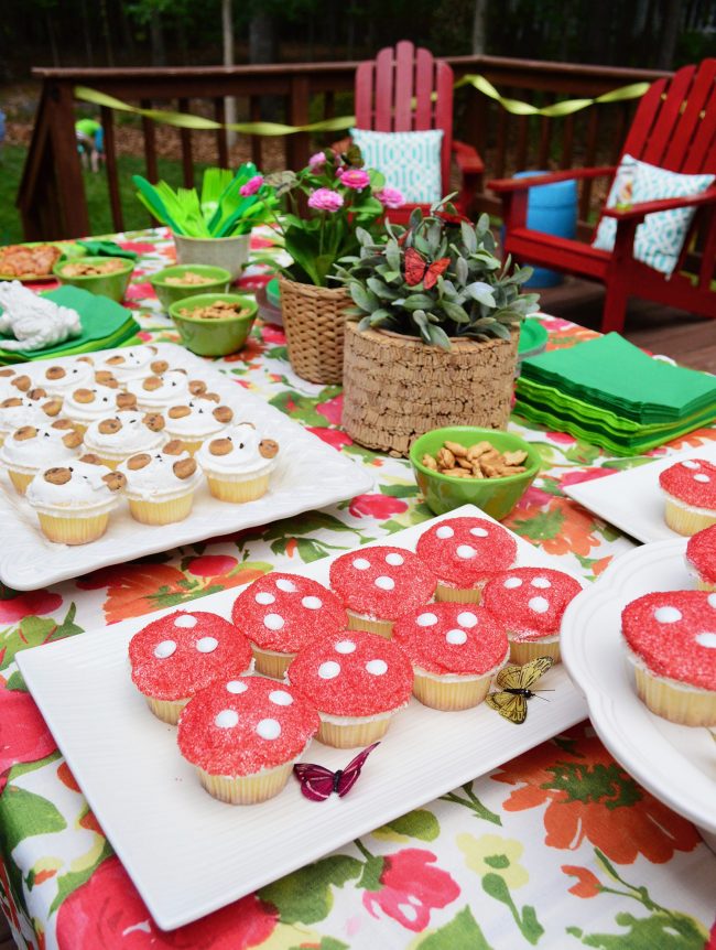 Woodland Fairy Bear Party Dessert Table Full