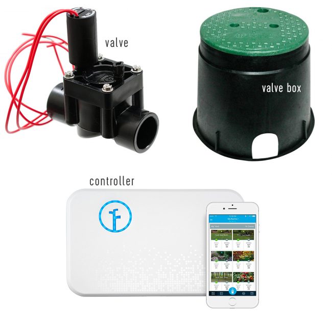 irrigation system materials valve box racchio controller