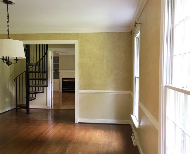 Kids Homework Room Before From Foyer