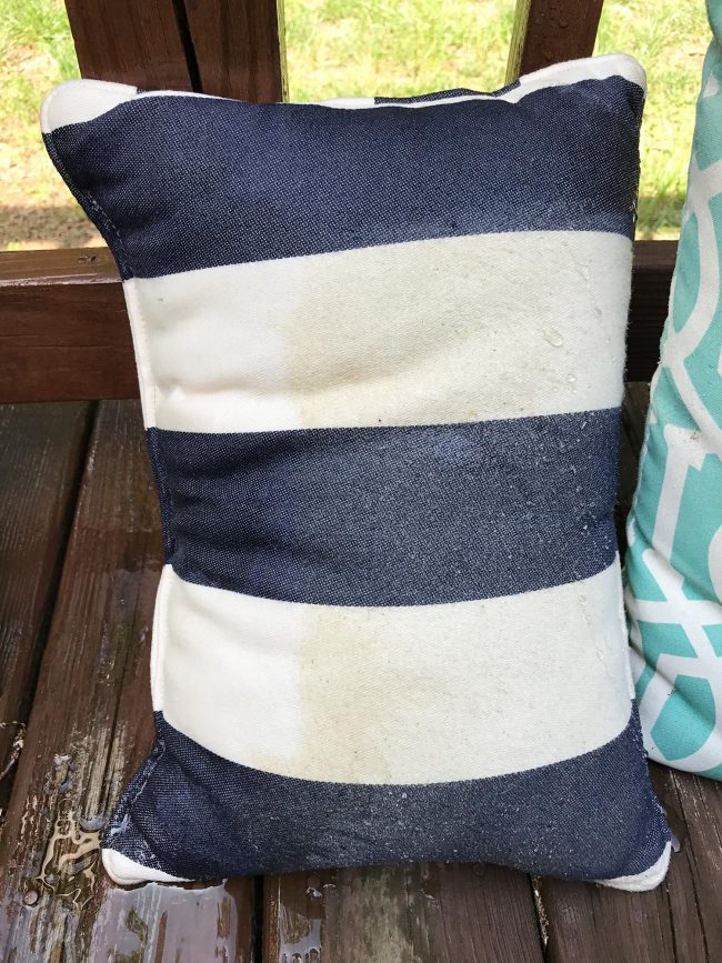 Pressure Washer Outdoor Stripe Pillow Side By Side