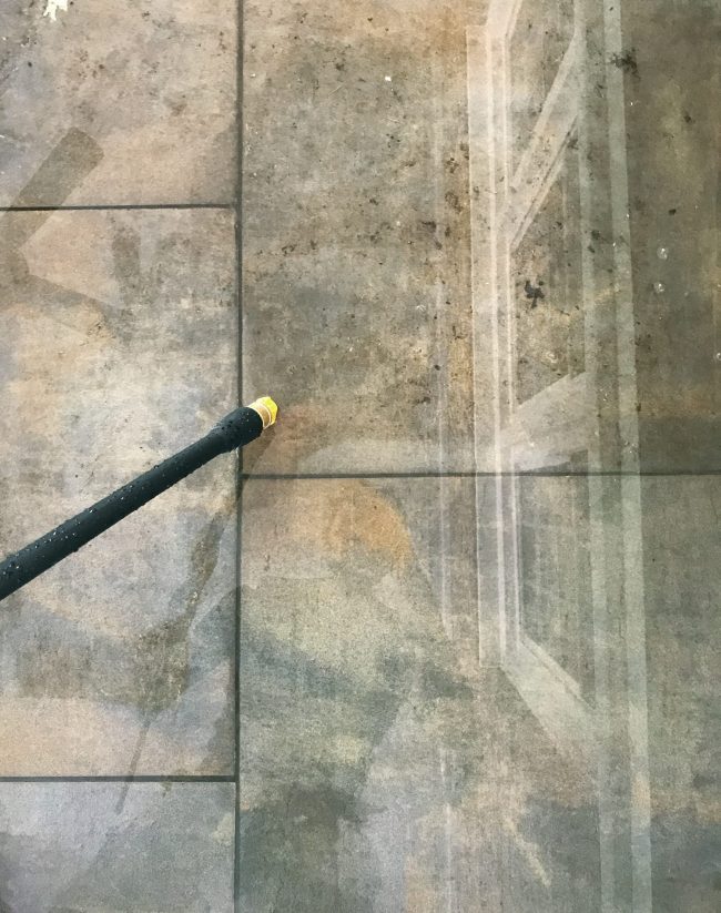 Pressure Washer Outdoor Tile Under Couch