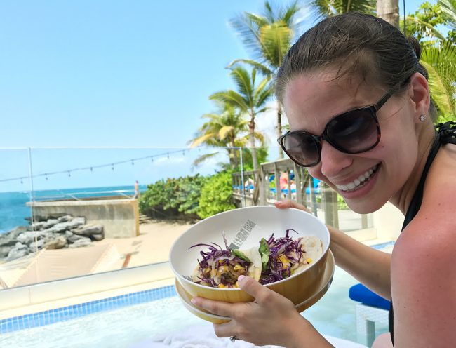 Porto Rico Condado Vanderbilt Tacos à beira da piscina