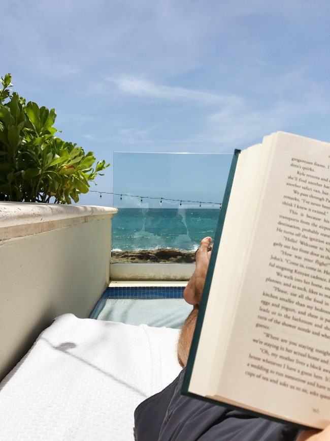 Puerto Rico Reaching Poolside Condado Vanderbilt