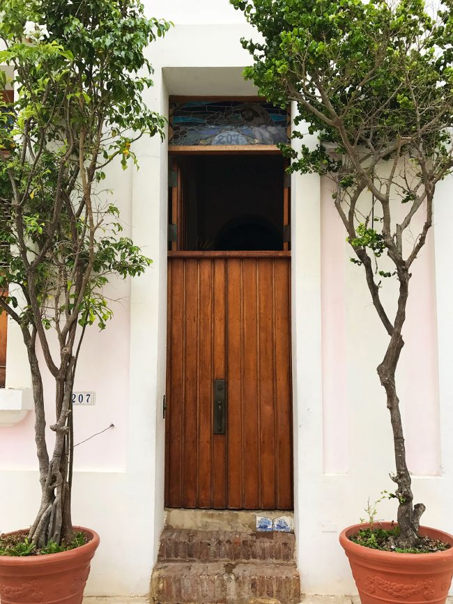 Porta de madeira de Puetro Rico Old San Juan