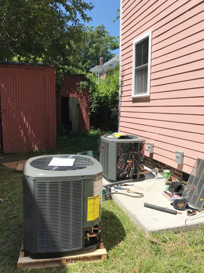 Beach House AC Units Getting Installed