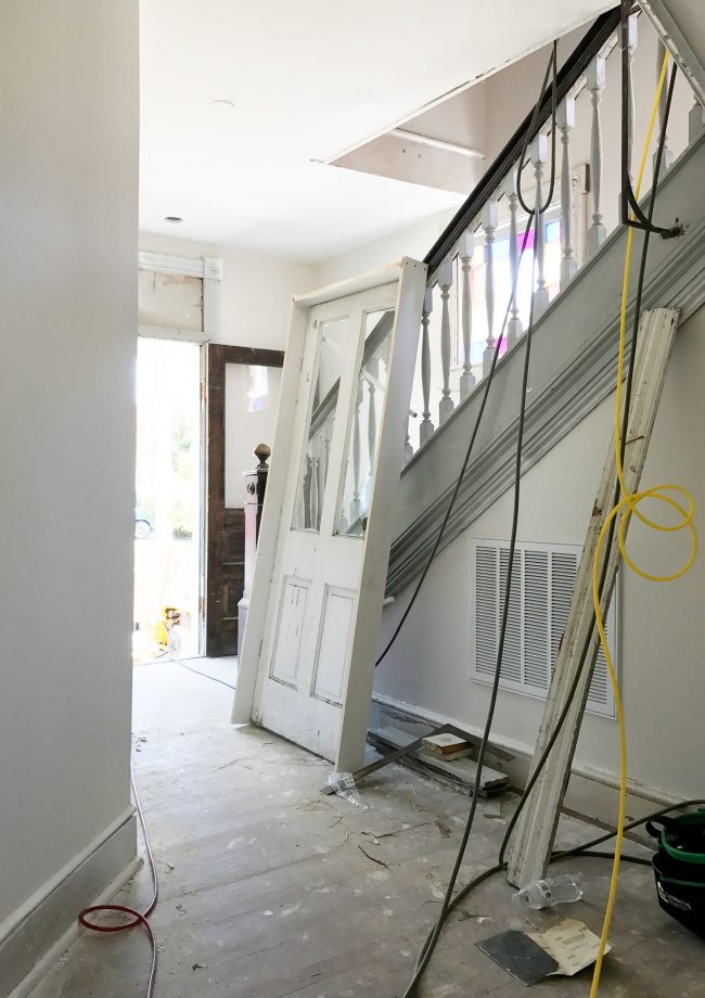 Beach House Molding Messy Foyer