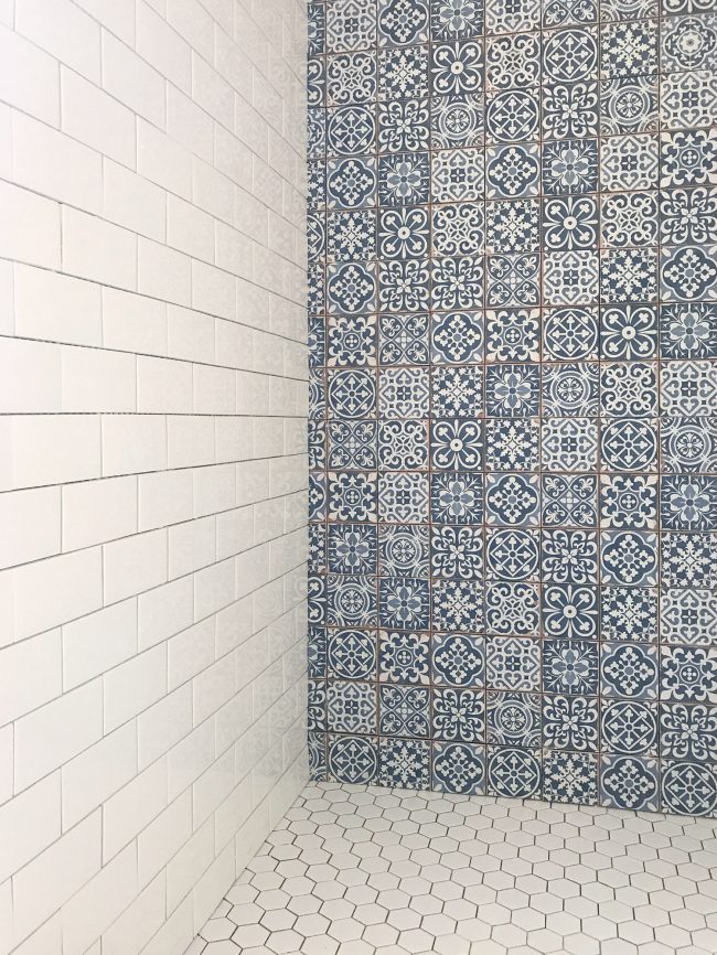 Beach House Shower Tile Hall Detail Three