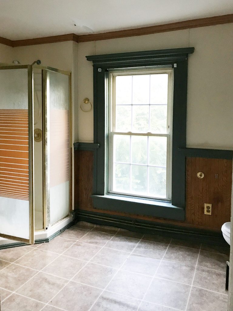 Before Photo Of Duplex Bathroom With Retro Shower Stall