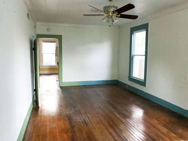 Beach Duplex Before 113 Living Room