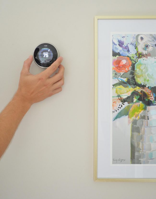 Ep65 Nest Thermostat On Our Wall