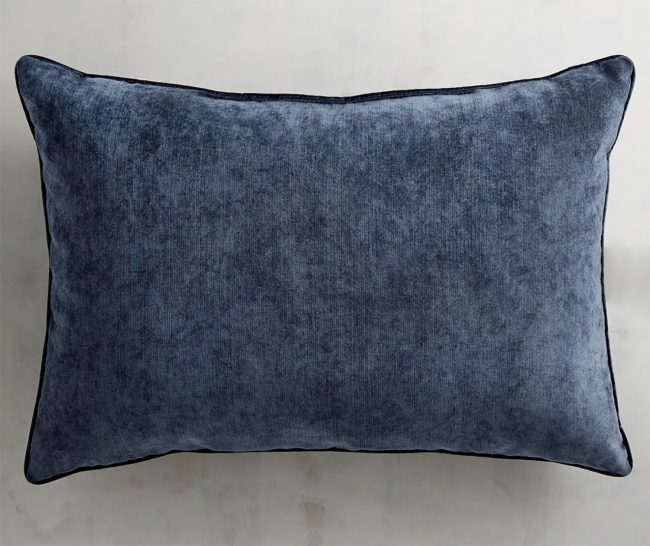 Lumbar Navy Pillow On Sale Bedding 650x546
