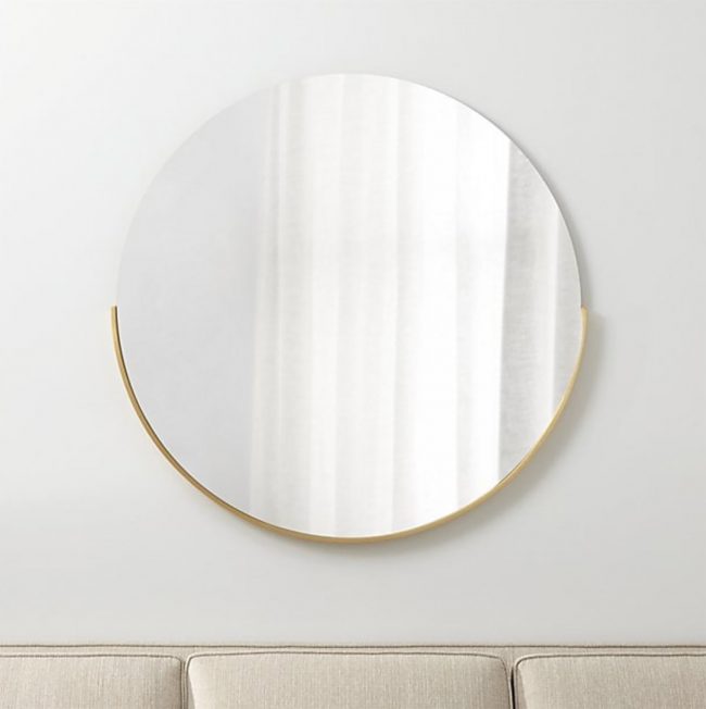 Round Mirror Large Gold Frame