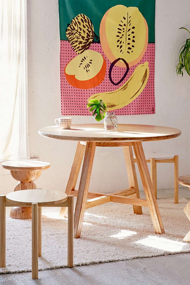 Wood Dining Table Round Sale 650x975