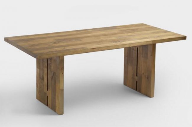 Wood Reclaimed Table Dining 650x430