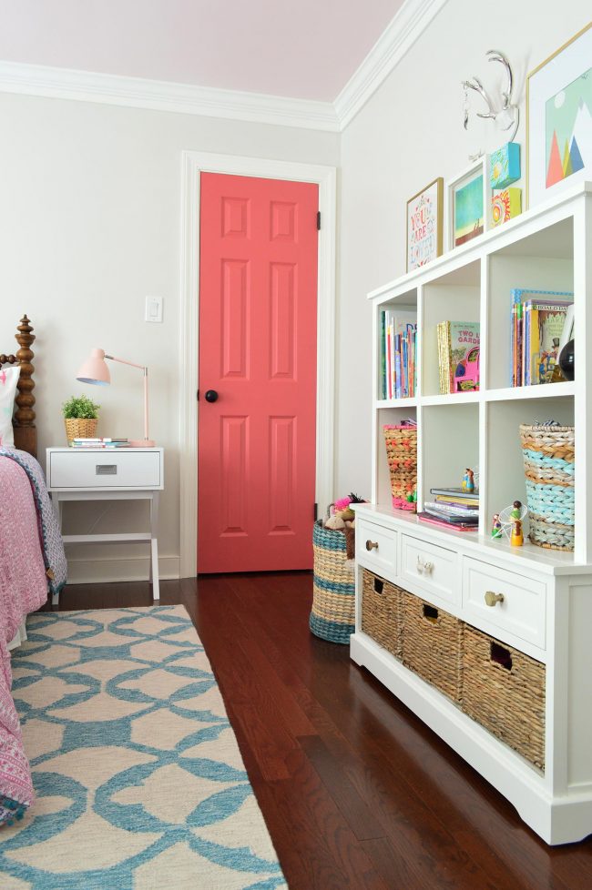 girls bedroom bookshelf toy chest storage