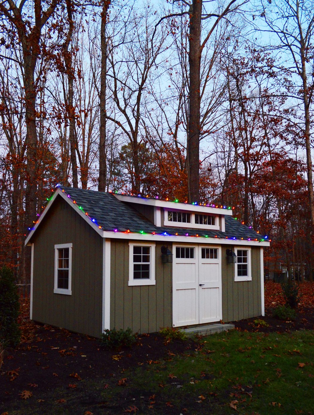 HolidayChristmasLightsShedLightSide Young House Love