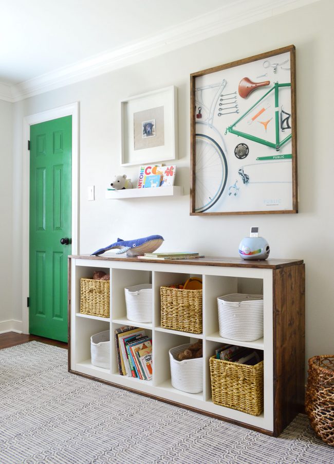 BigBoyBed Bookcase Green Door Full Vertical