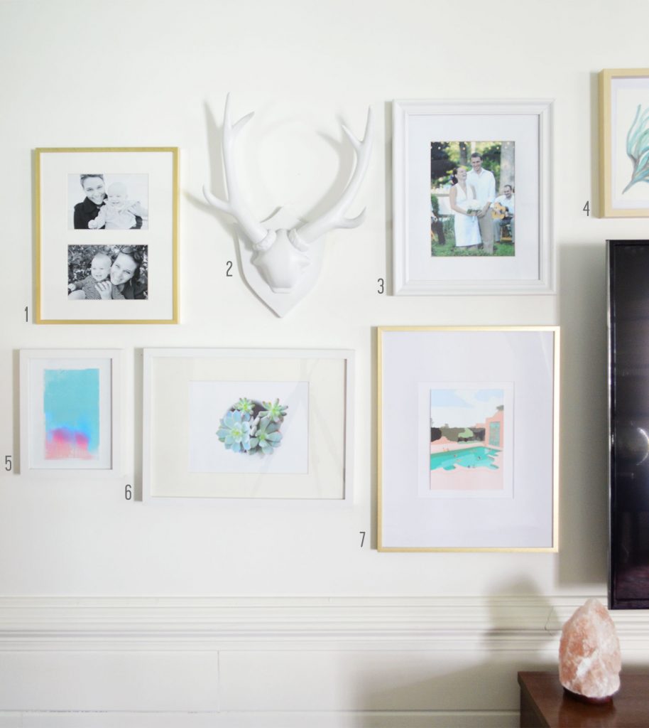 How To Hang Frames Around A TV | Young House Love