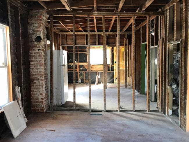 Demo Duplex Looking Through Kitchens