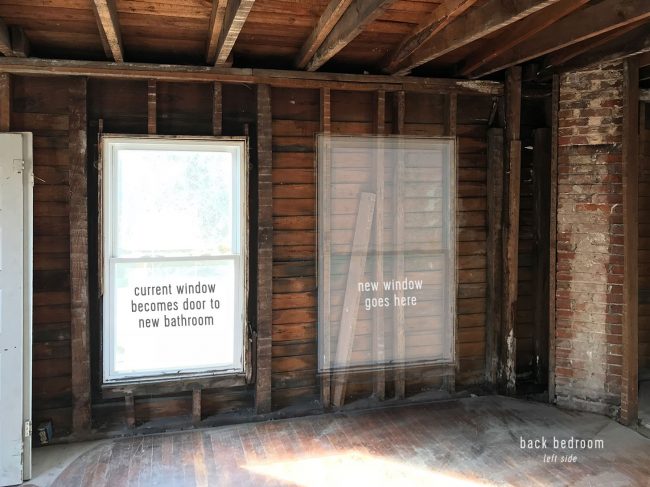 Demo Duplex Window Where Bathroom Will GoLABEL