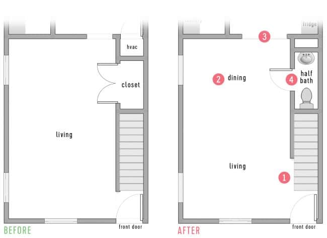 Duplex Floor Plan Downstairs Living B And A Fixed Door