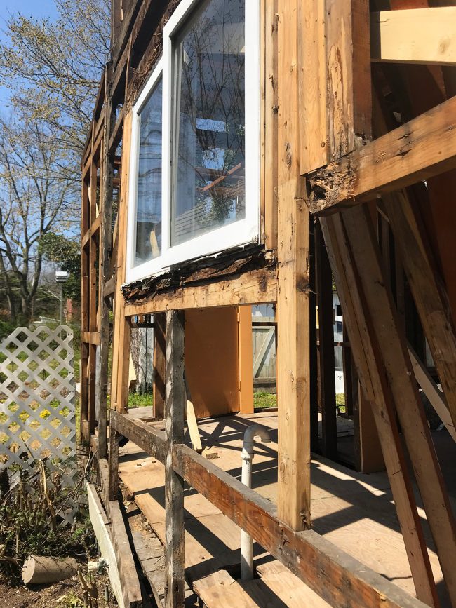 Duplex Demo Poorly Framed Rear Kitchen