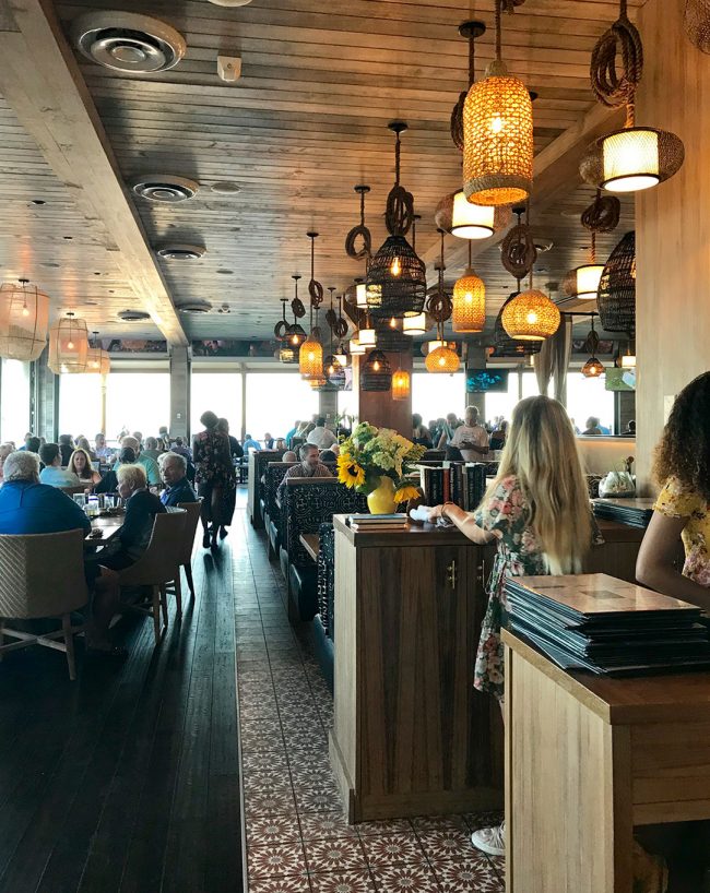 interior decor at Beach House Restaurant in Pompano Beach Florida