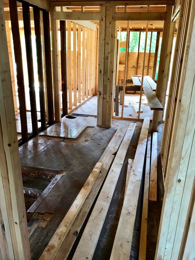 Duplex Construction Hallway Landing From Bedroom