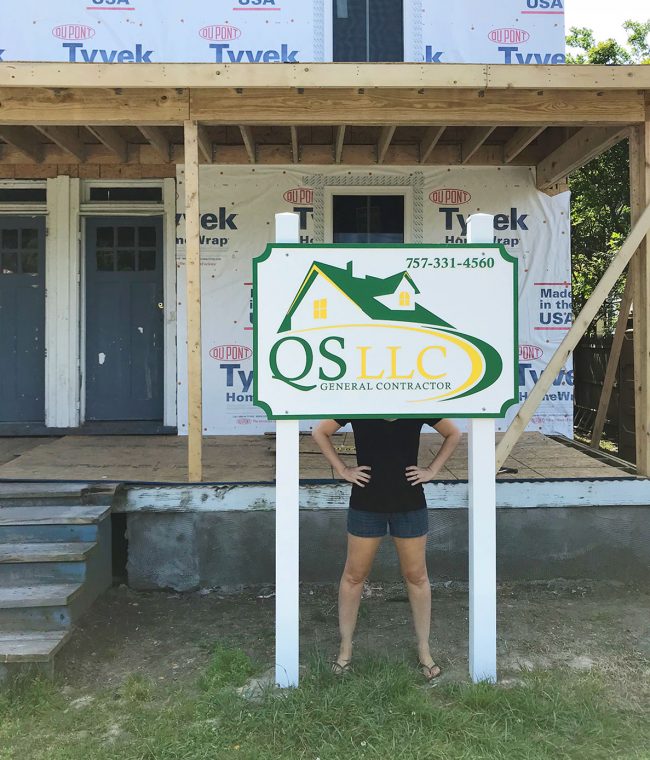 Duplex Construction Sherry With Sign