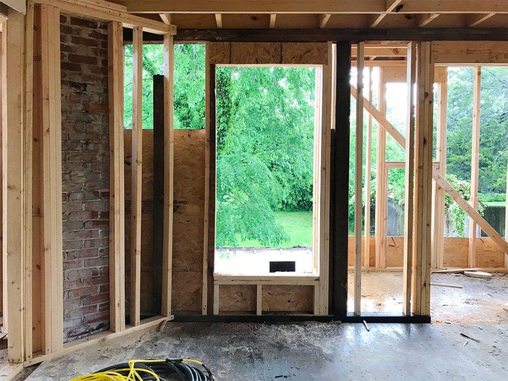 Duplex Construction Window In Back Bedroom