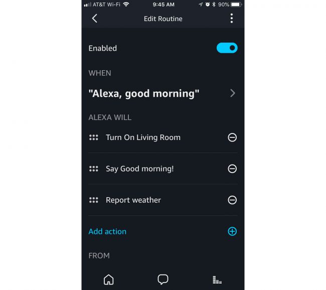 Smart Home Devices Alexa App Routines