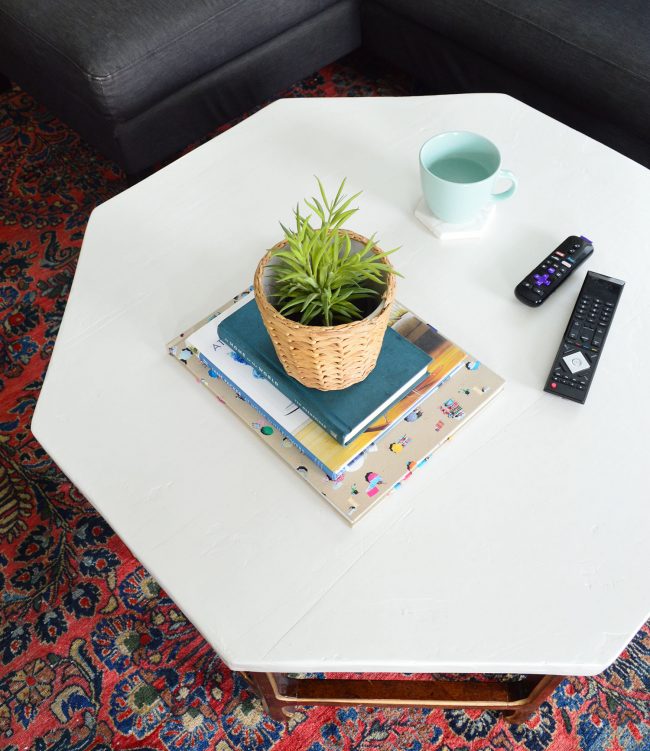 Beach House Coffee Table Overtop Detail