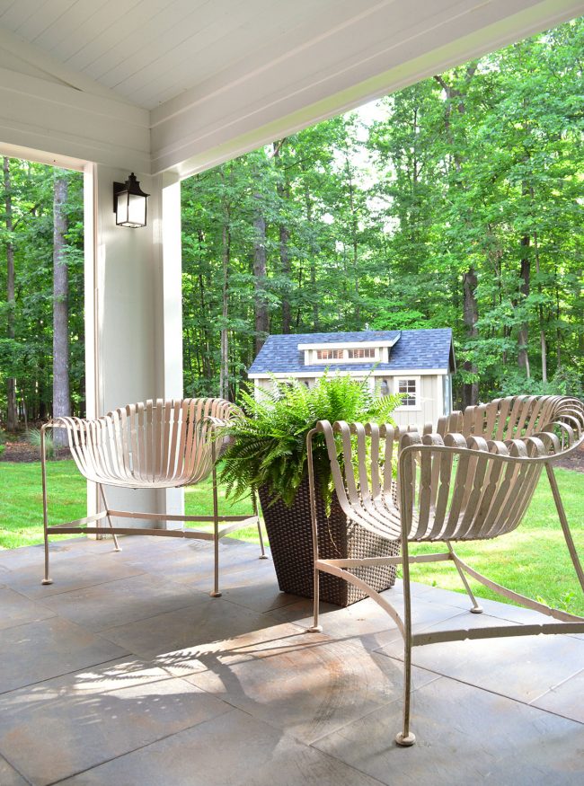 Ep98 Metal Outdoor Chairs Side