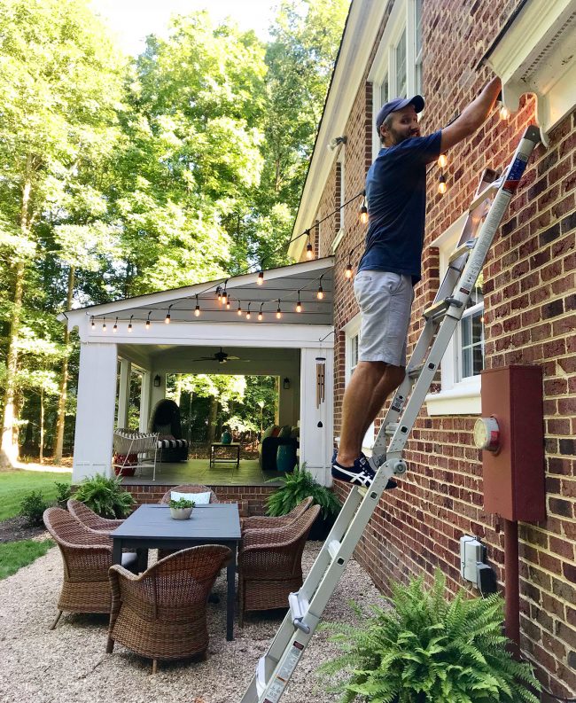 Backyard Update John Hanging Garden Lights