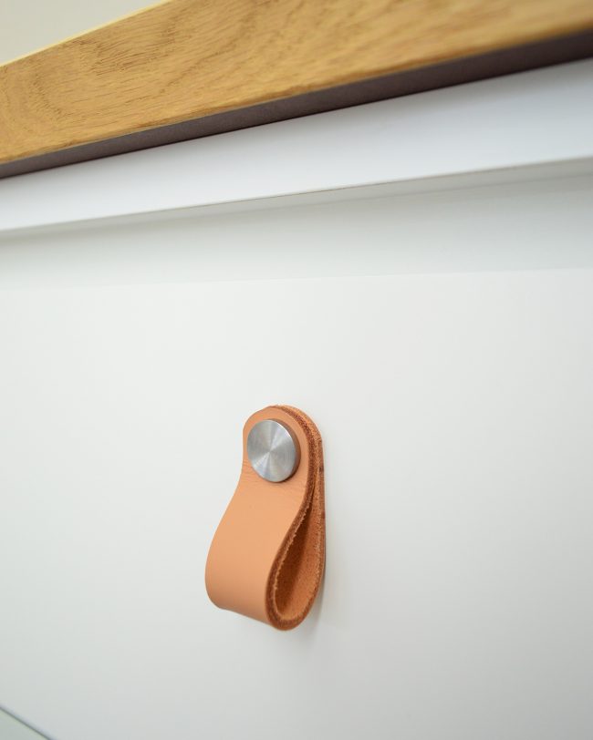 Leather Pulls On Ikea Malm Dresser