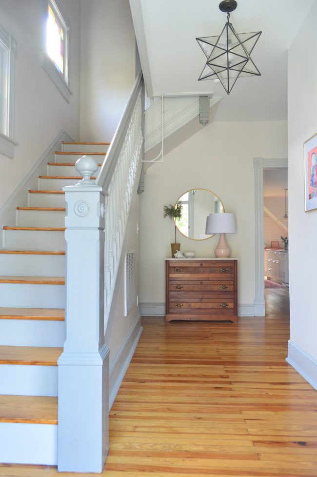 Beach House Before After Foyer After